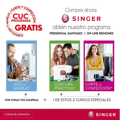 Máquina Singer compacta para principiantes