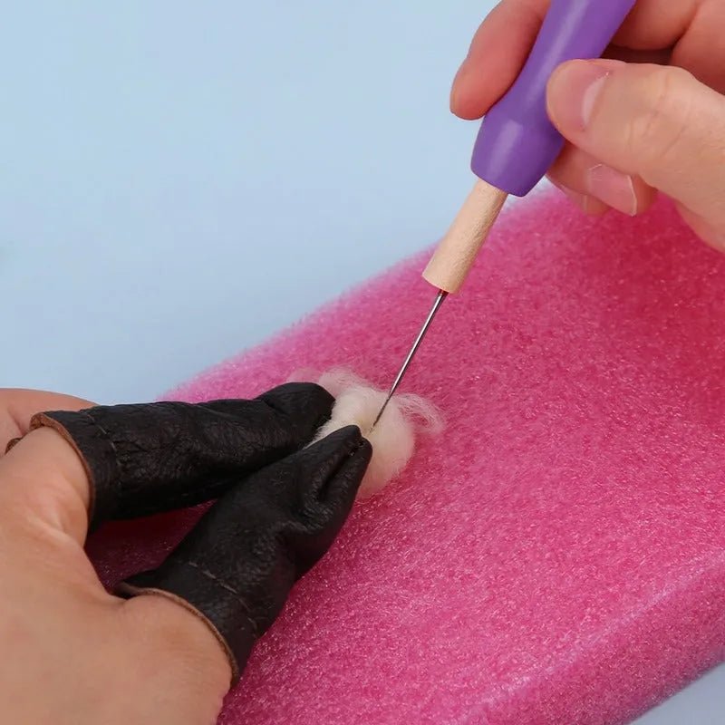 Pack 2 Agujas Para Fieltro Vellon Con Mango De Madera - Baúl de Ayün