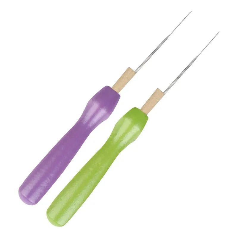 Pack 2 Agujas Para Fieltro Vellon Con Mango De Madera - Baúl de Ayün