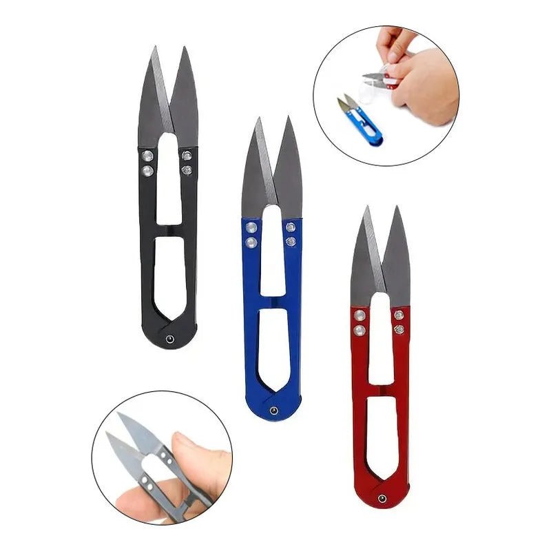 Pack De 3 Tijeras Corta Hilachas Para Costura Tejido Y Otros - Baúl de Ayün