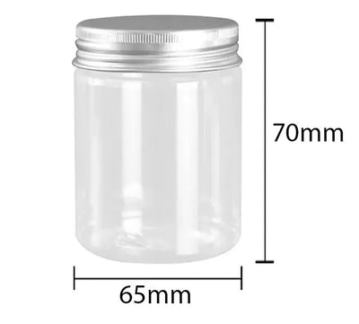 Pack De 5 Frascos De Plástico Con Tapa Rosca 200 Ml - Baúl de Ayün