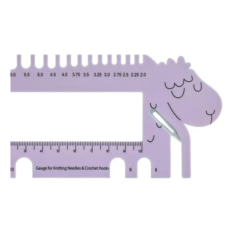 Regla Y Medidor De Palillos Para Tejer - Diseño Oveja - Baúl de Ayün