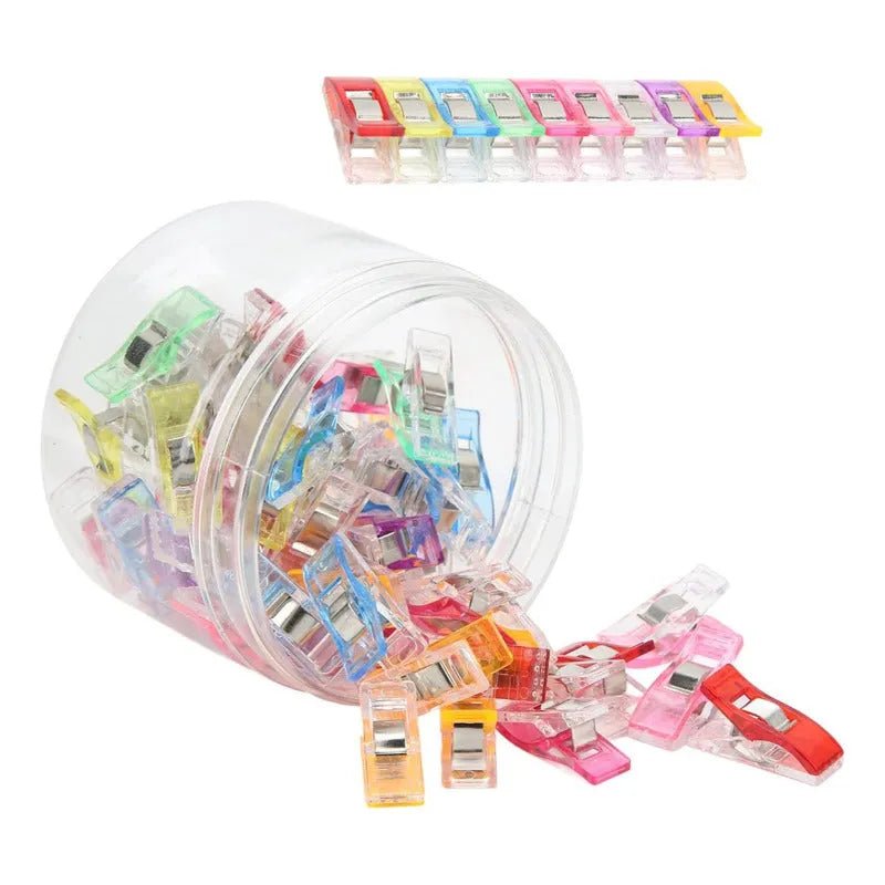 Set 100 Pinzas De Tela Costura Patronaje Patchwork + Caja - Baúl de Ayün