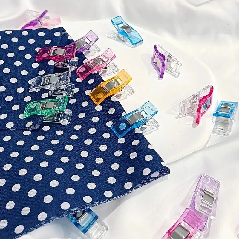 Set 100 Pinzas De Tela Costura Patronaje Patchwork + Caja - Baúl de Ayün