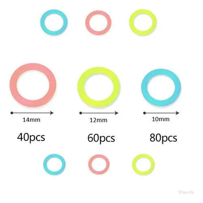 Set 180 Marcadores Circulares Para Tejido A Palillo - Baúl de Ayün