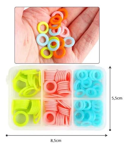 Set 180 Marcadores Circulares Para Tejido A Palillo - Baúl de Ayün