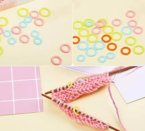 Set 180 Marcadores Circulares Para Tejido A Palillo - Baúl de Ayün