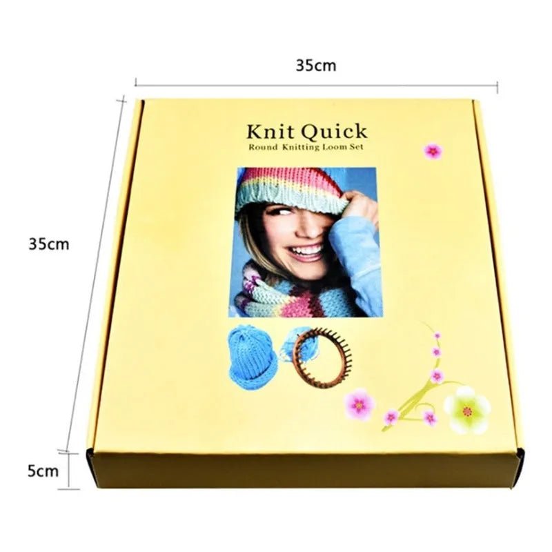 Set 4 Telares Circulares Con Aguja Y Ganchillo + Pomponeras - Baúl de Ayün