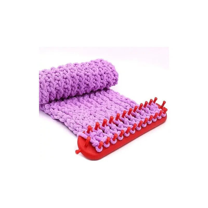 Set 4 Telares Rectangulares Aguja Y Ganchillo + Pomponeras - Baúl de Ayün