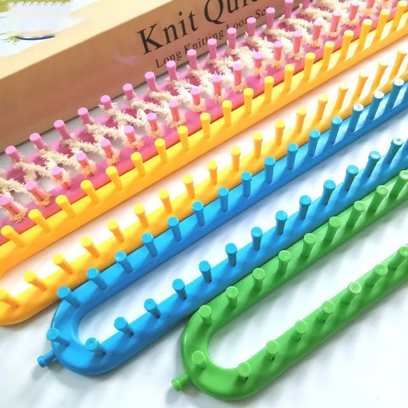 Set 4 Telares Rectangulares Con Ganchillo Y Aguja - Baúl de Ayün