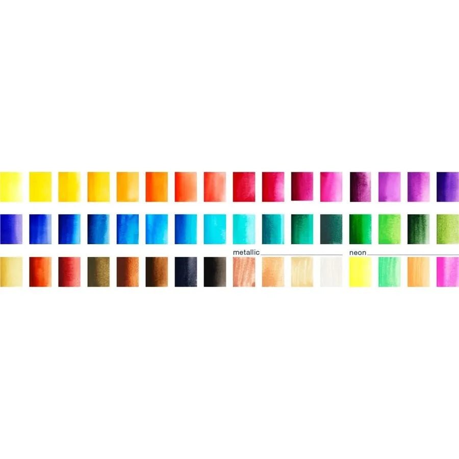 Set 48 Acuarelas con Water Brush Faber Castell - Baúl de Ayün