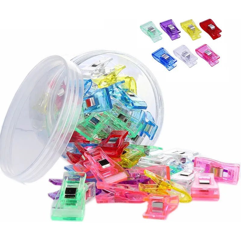 Set 50 Pinzas De Tela Costura Patronaje Patchwork + Caja - Baúl de Ayün