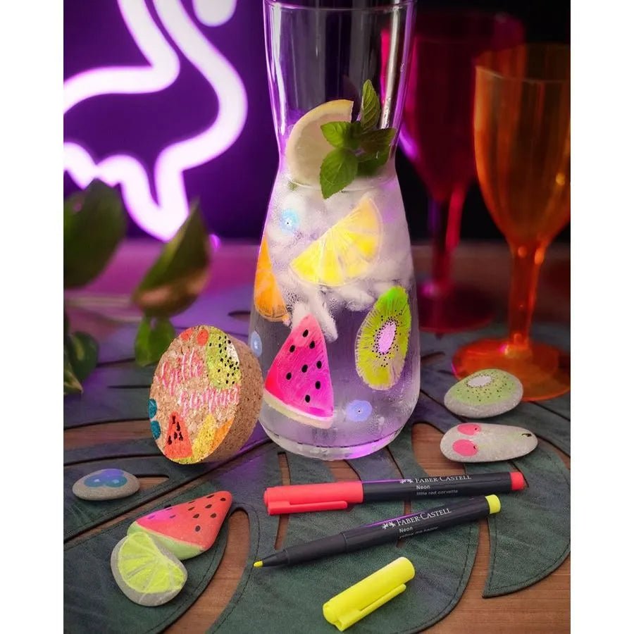 Set 6 marcadores NEON Faber Castell - Baúl de Ayün