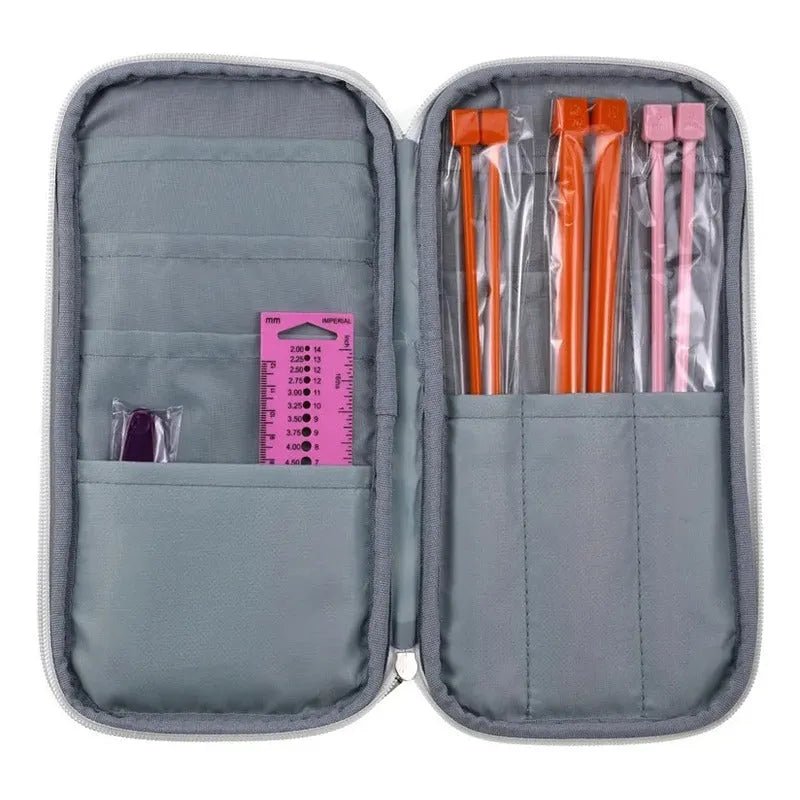 Set Completo Para Tejer Palillos Crochet Y Accesorios 70 Pcs - Baúl de Ayün