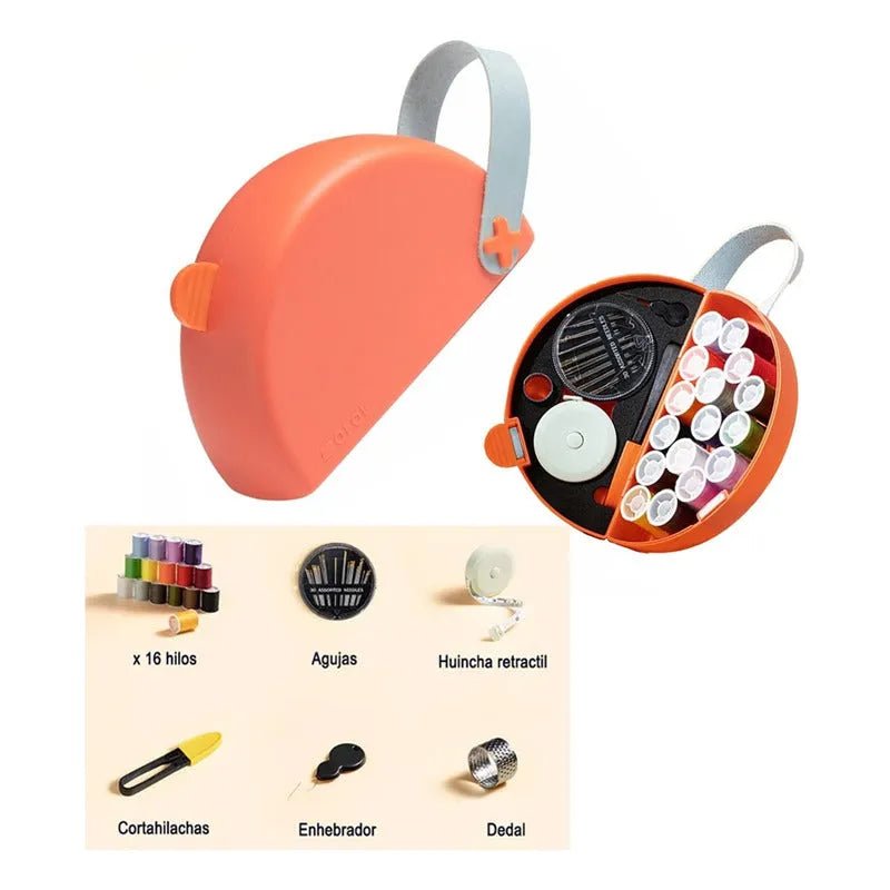 Set Costurero Para Viajes Hilos, Huincha, Agujas Y Más - Baúl de Ayün