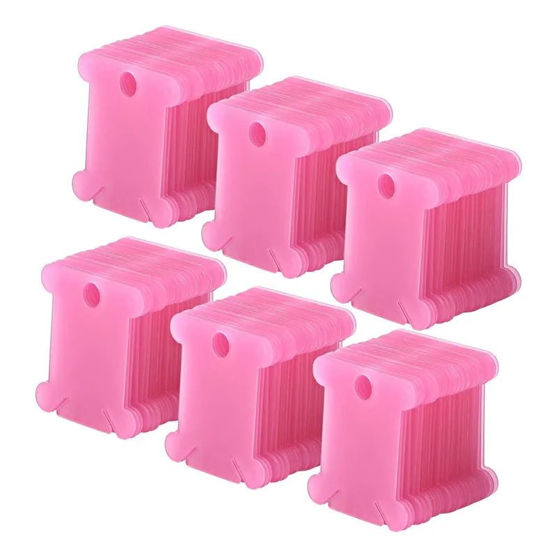 Set de 100 Bobinas De Plástico para hilo de bordar - Baúl de Ayün