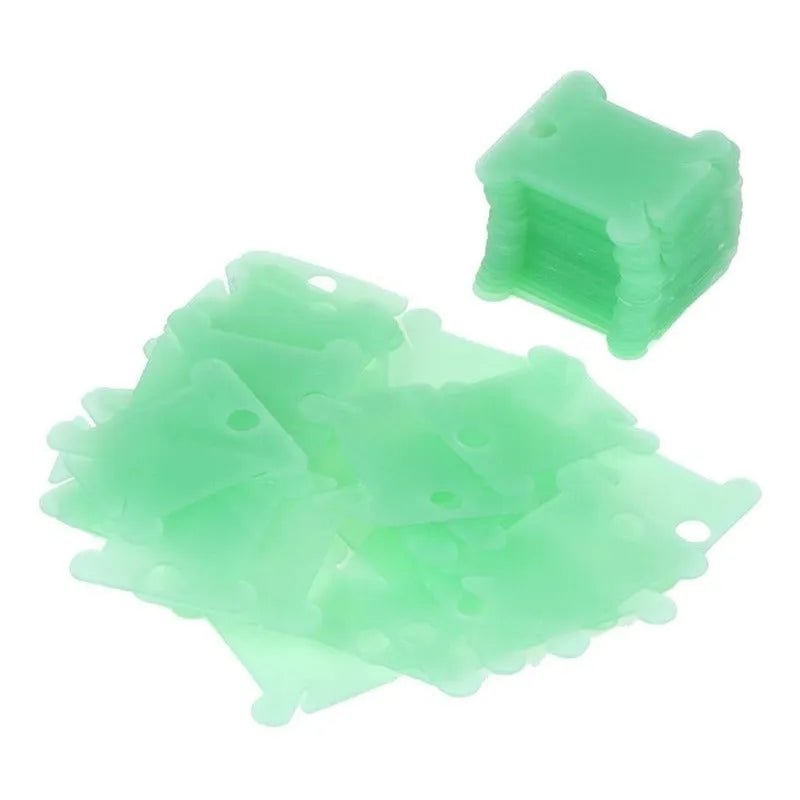 Set de 100 Bobinas De Plástico para hilo de bordar - Baúl de Ayün