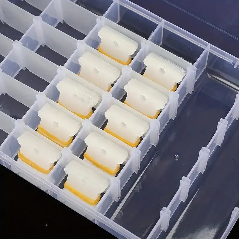 Set De 100 Bobinas Para Hilo + Bobinador Y Caja Organizadora - Baúl de Ayün