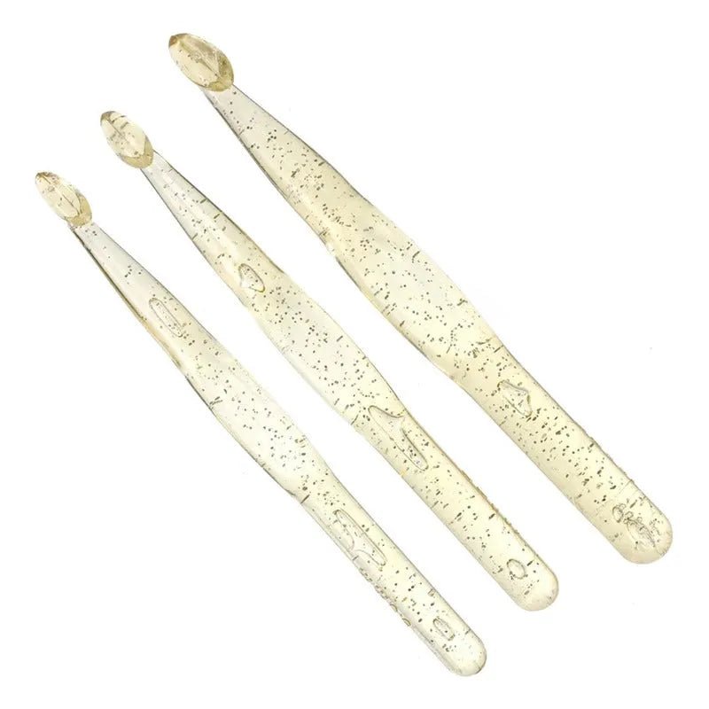 Set De 12 Crochet De Acrilico 4 A 25mm Jumbo - Baúl de Ayün