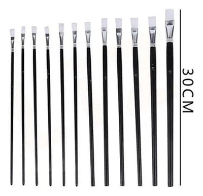 Pinceles para acrílico y témpera – set de 12 unidades