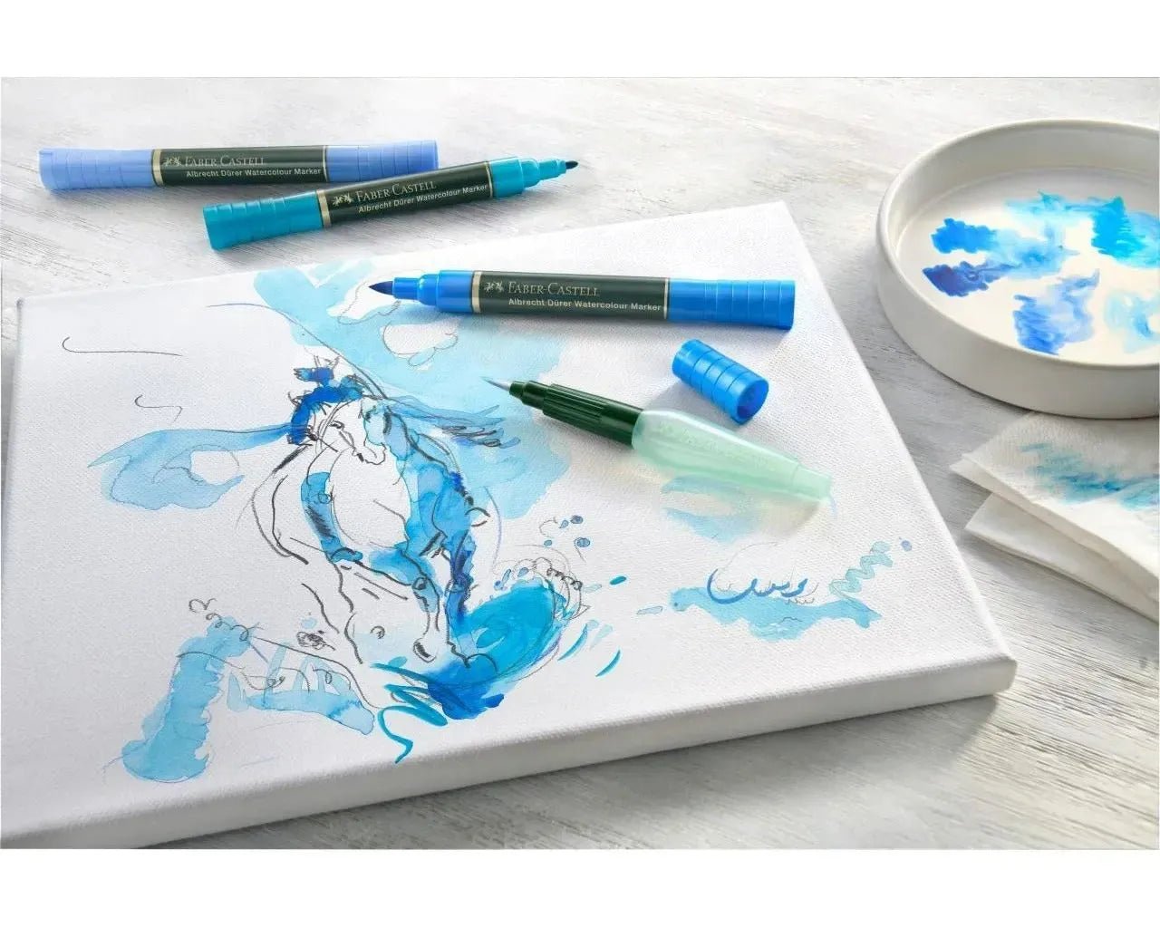 Set de 30 Marcadores Acuarelables Albrecht Durer Faber - Castell - Baúl de Ayün