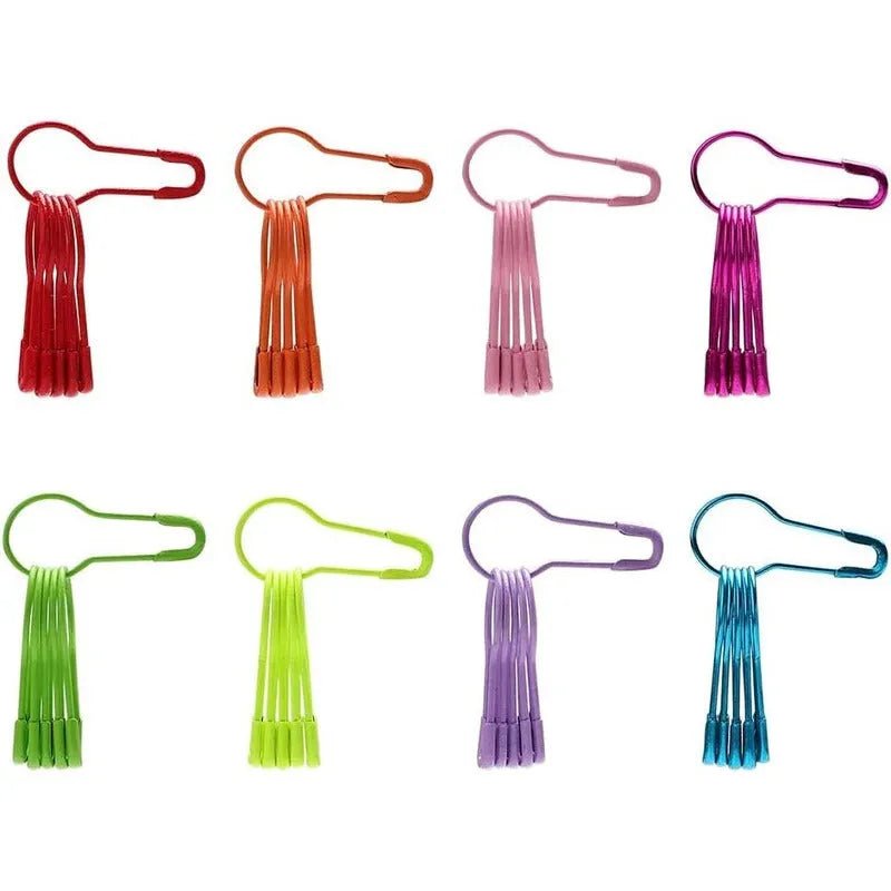 Set De 320 Alfileres De Gancho Metalicos De Colores Con Caja - Baúl de Ayün