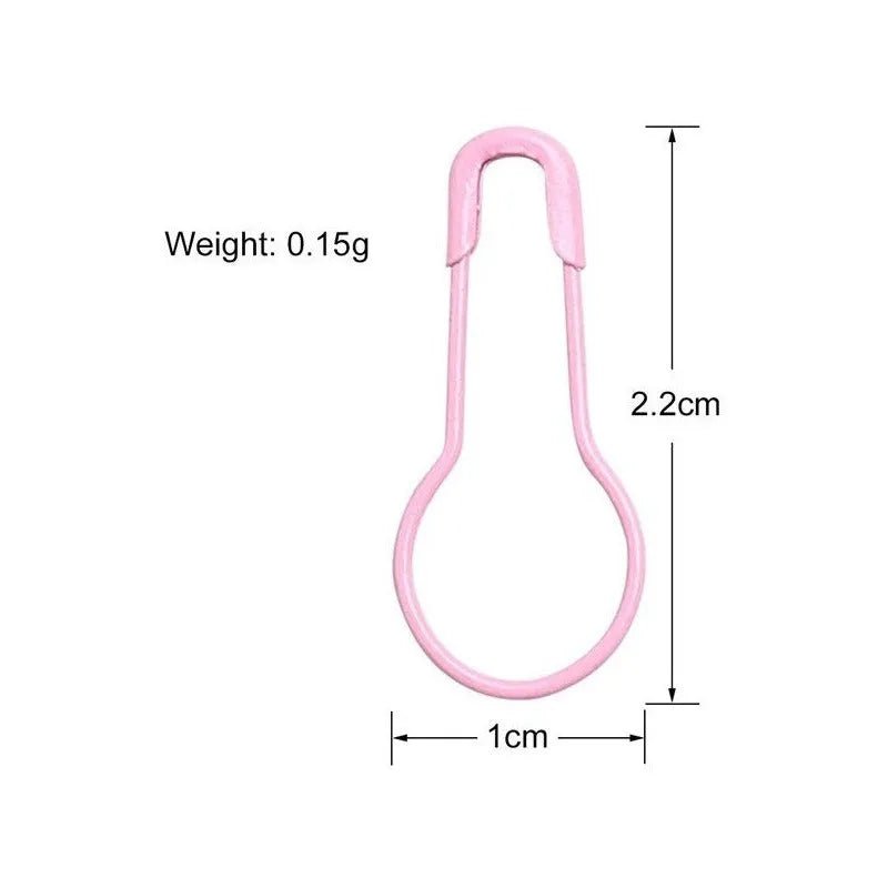 Set De 320 Alfileres De Gancho Metalicos De Colores Con Caja - Baúl de Ayün