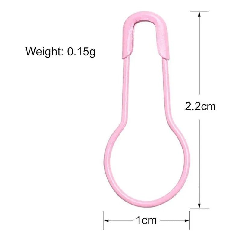 Set De 320 Alfileres De Gancho Metalicos De Colores Con Caja - Baúl de Ayün