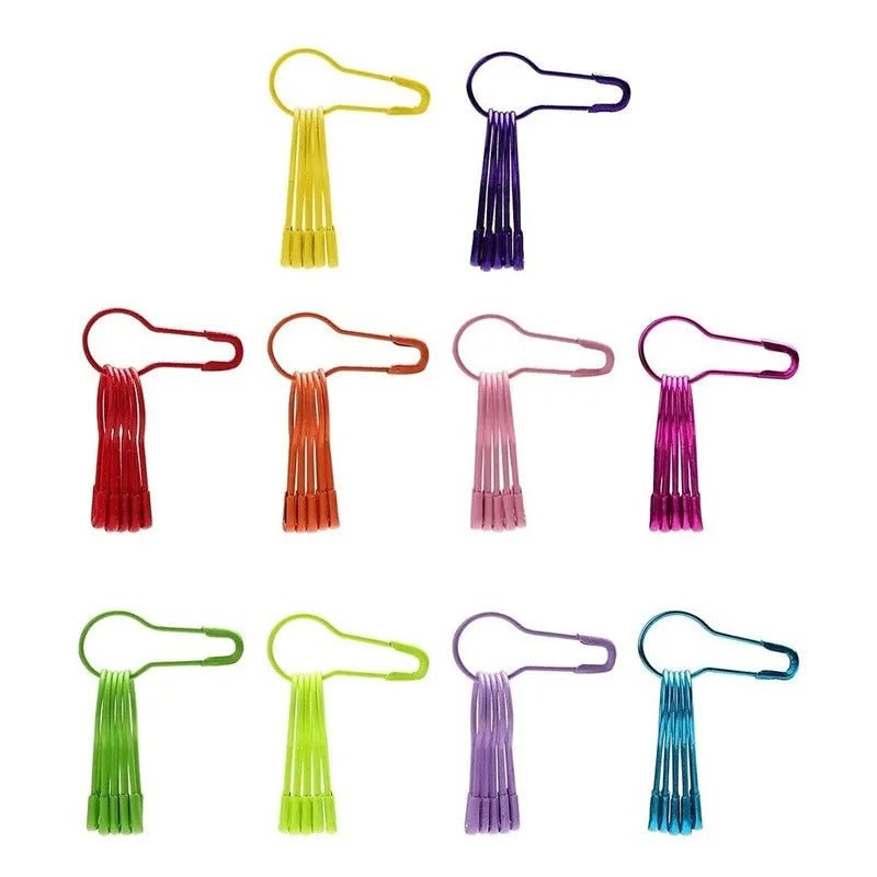 Set De 320 Alfileres De Gancho Metalicos De Colores Con Caja - Baúl de Ayün