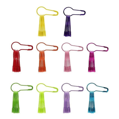 Set De 320 Alfileres De Gancho Metalicos De Colores Con Caja - Baúl de Ayün