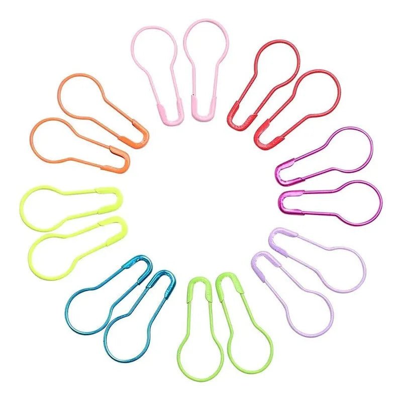Set De 320 Alfileres De Gancho Metalicos De Colores Con Caja - Baúl de Ayün