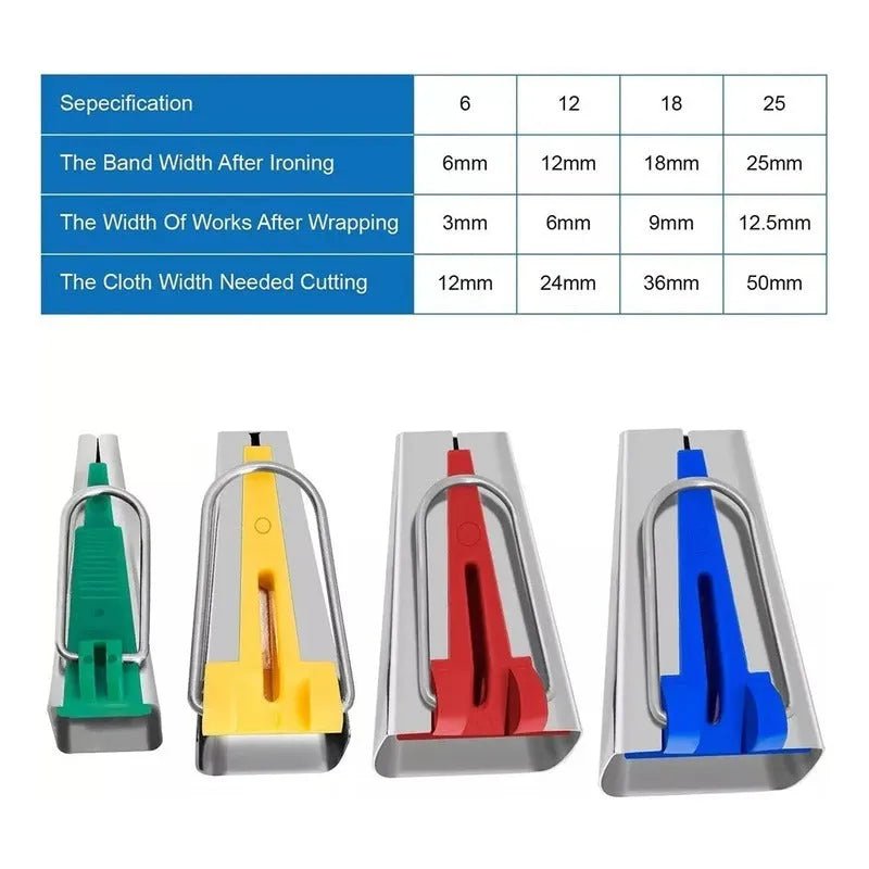 Set De 4 Guias Formador De Sesgo O Bies Costura - Baúl de Ayün