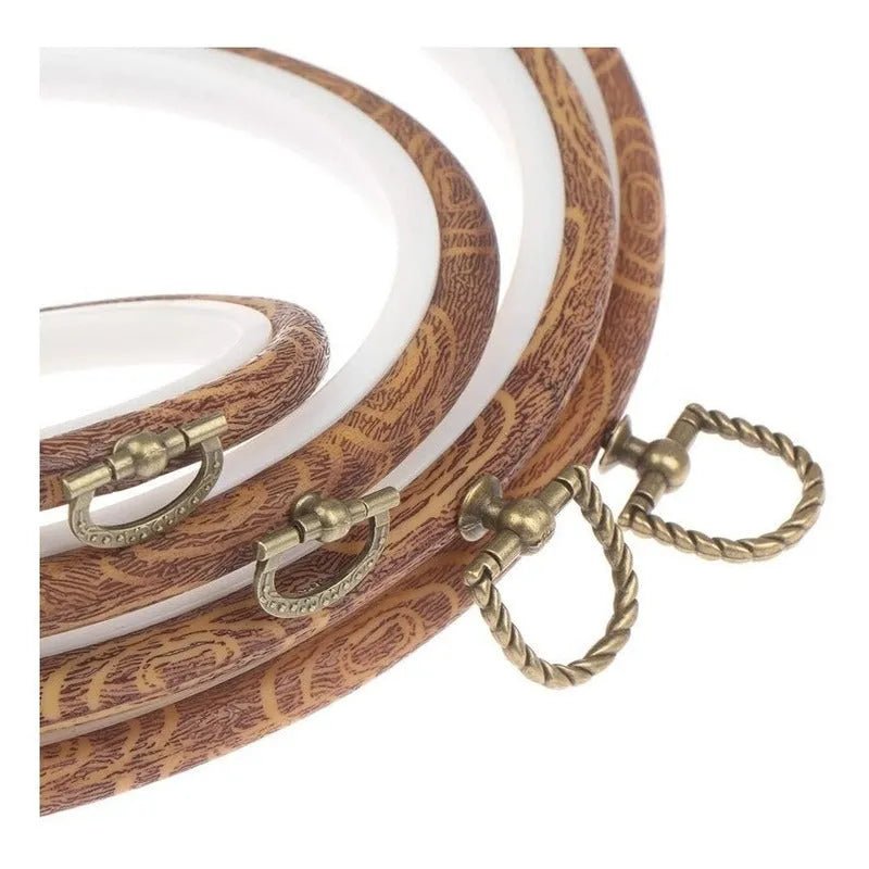 Set De 5 Bastidores De Bordado 24cm 20cm 16cm 13cm 10cm - Baúl de Ayün