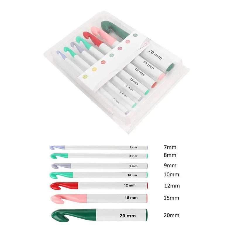 Set de crochet XL – ganchillos jumbo para tejido grueso