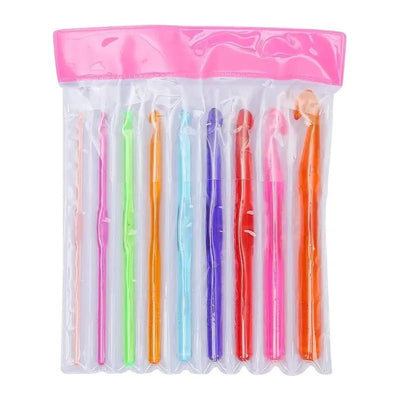 Set De 9 Crochet De Acrilico Colorido 3 A 12mm - Baúl de Ayün