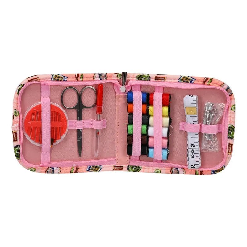 Set De Costura Costurero Básico + Estuche Con Diseño - Baúl de Ayün