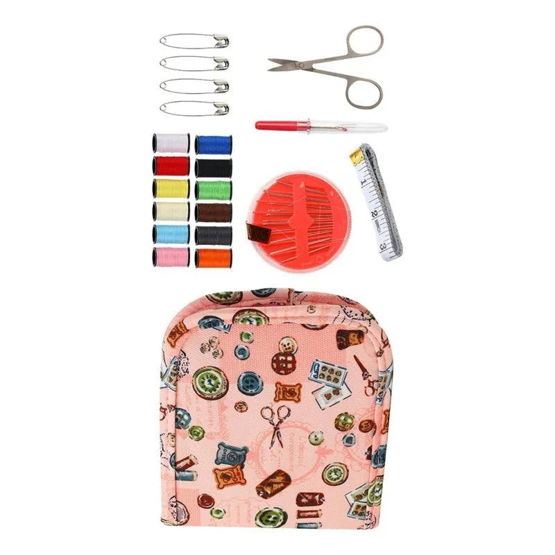 Set De Costura Costurero Básico + Estuche Con Diseño - Baúl de Ayün