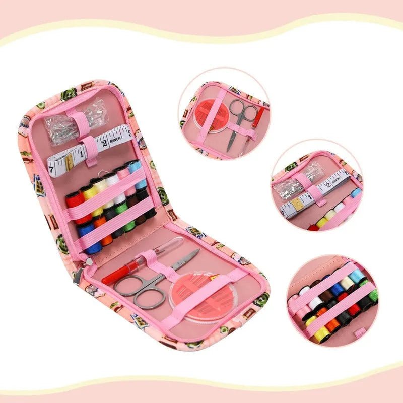 Set De Costura Costurero Básico + Estuche Con Diseño - Baúl de Ayün