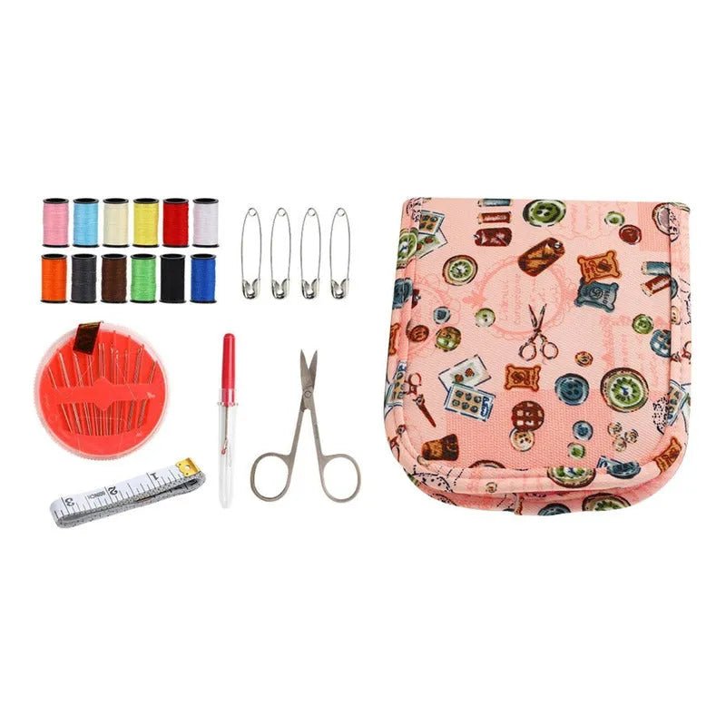 Set De Costura Costurero Básico + Estuche Con Diseño - Baúl de Ayün