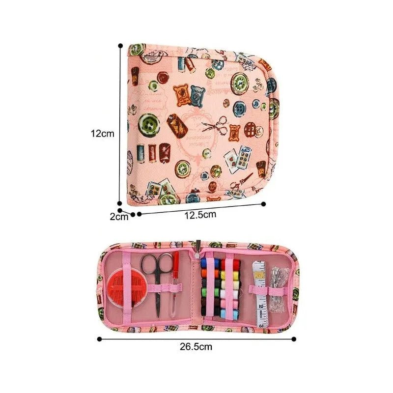 Set De Costura Costurero Básico + Estuche Con Diseño - Baúl de Ayün