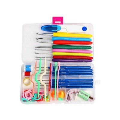 Set De Crochet Completo Con Caja Organizadora - 53 Piezas - Baúl de Ayün