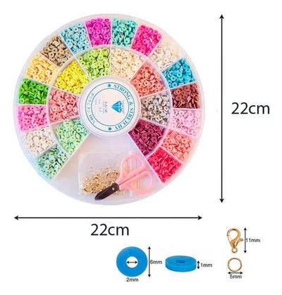 Set De Mostacillas Cuentas Planas Para Pulseras + Accesorios - Baúl de Ayün