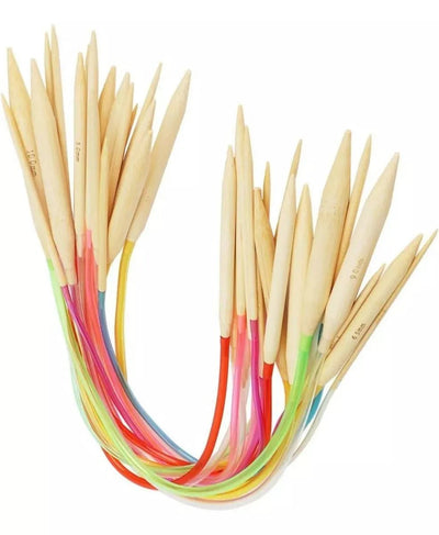 Set de Palillos Circulares de bambú - 18 Pares - Baúl de Ayün