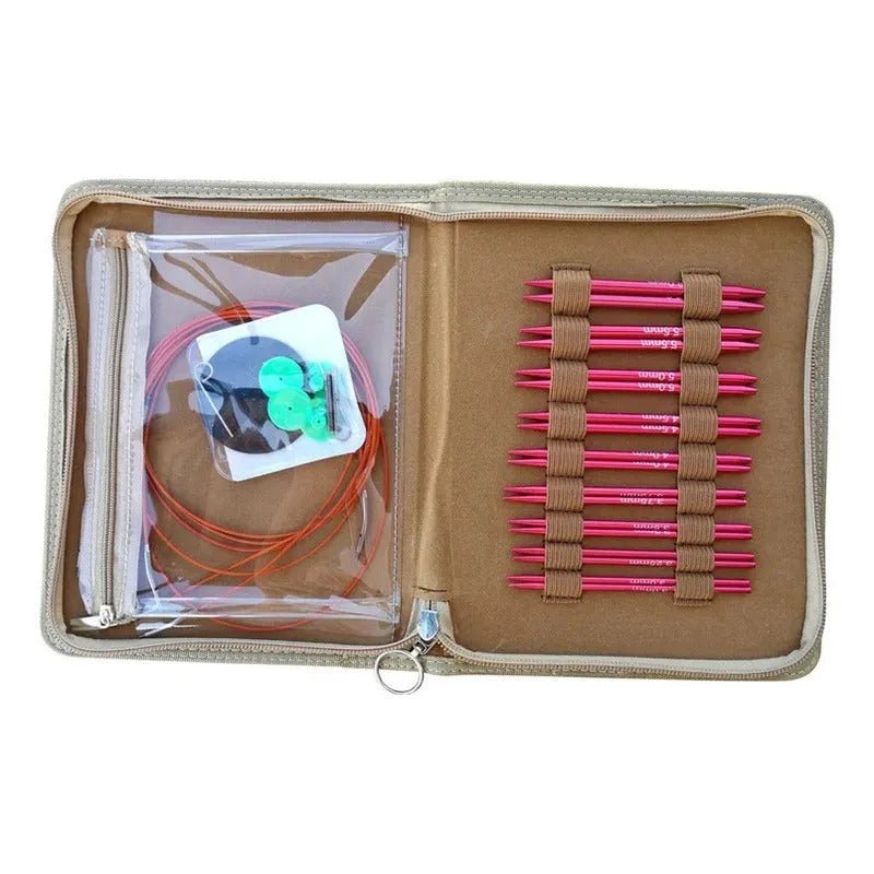 Set De Palillos Circulares Intercambiables Y Estuche - Baúl de Ayün