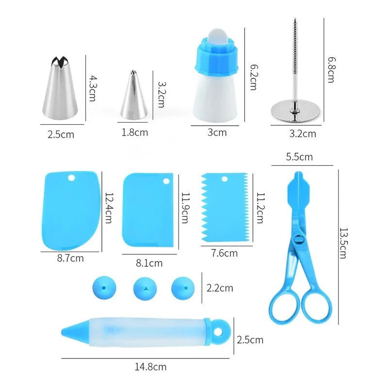 Set Decoración Boquillas Para Repostería Y Soporte Giratorio - Baúl de Ayün