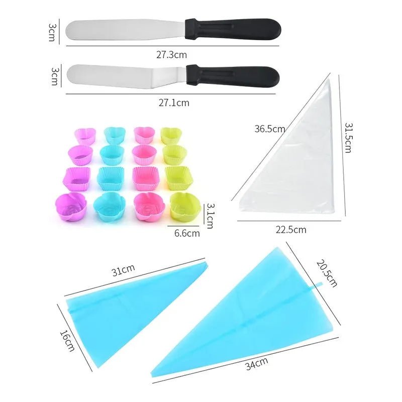 Set Decoración Boquillas Para Repostería Y Soporte Giratorio - Baúl de Ayün