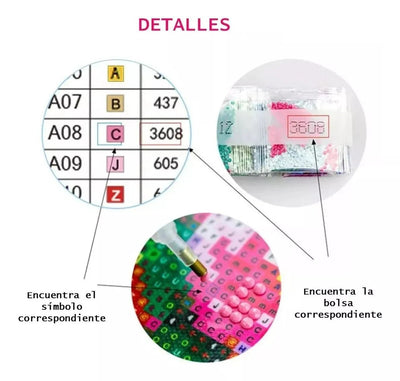 Set Diamond Painting - Van Gogh La Noche Estrellada 40x30cm - Baúl de Ayün