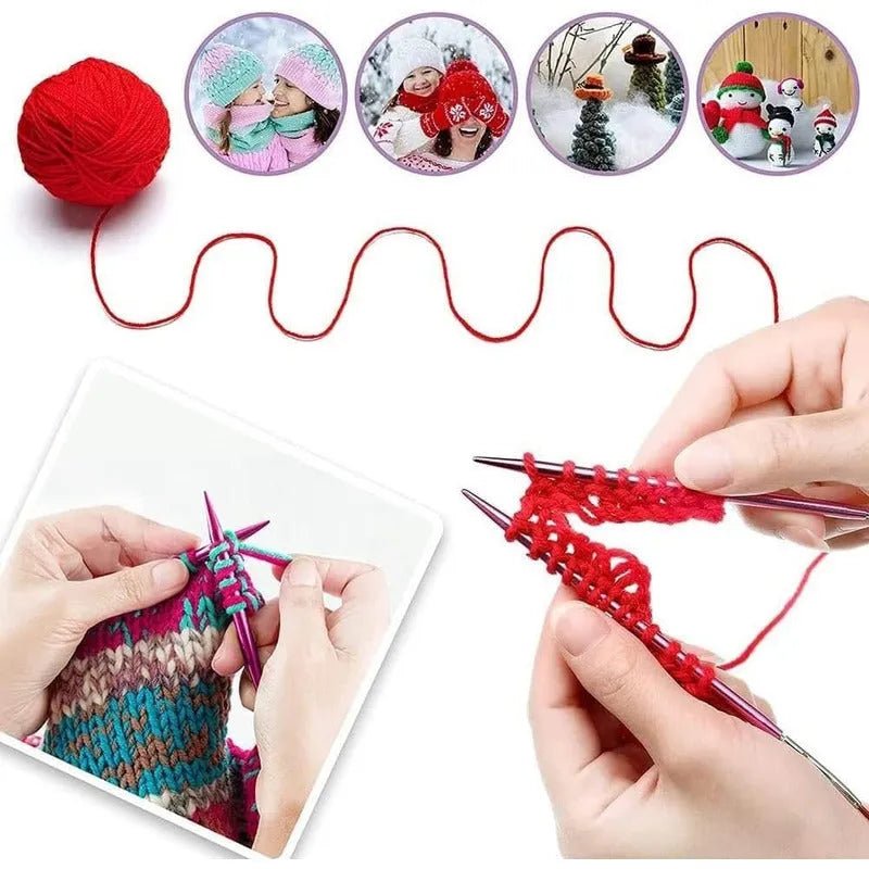 Set Estuche Palillos Circulares Intercambiables Y Accesorios - Baúl de Ayün