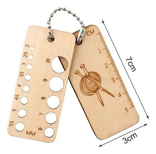 Set Marcadores De Tejido Y Regla Calibradora Para Palillos - Baúl de Ayün