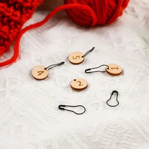 Set Marcadores De Tejido Y Regla Calibradora Para Palillos - Baúl de Ayün